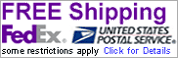 Free Shipping with USPS and FedEx!