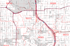 Custom Zip Code Maps Feature 1