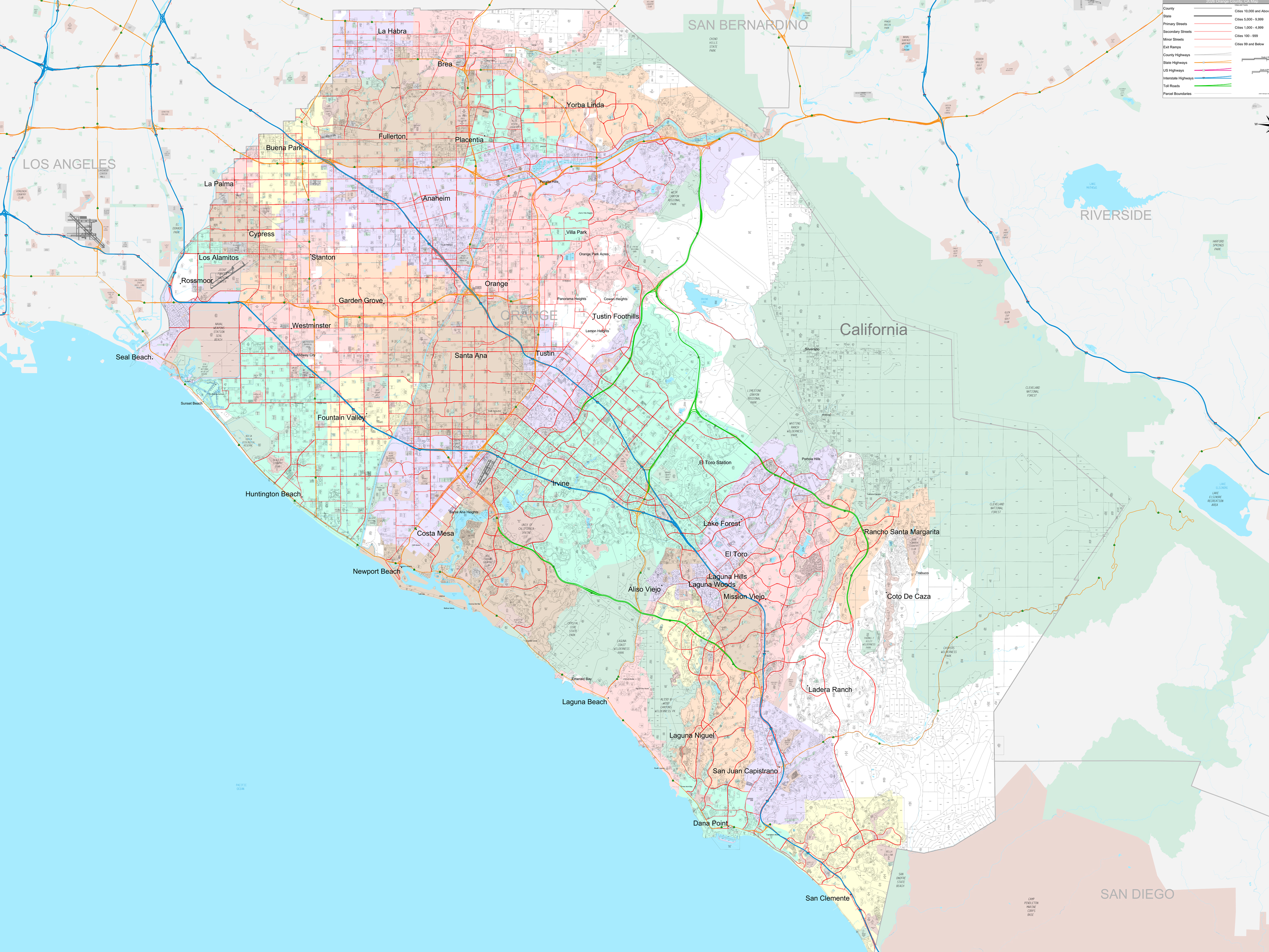 California Parcel map with 6 acres of detail