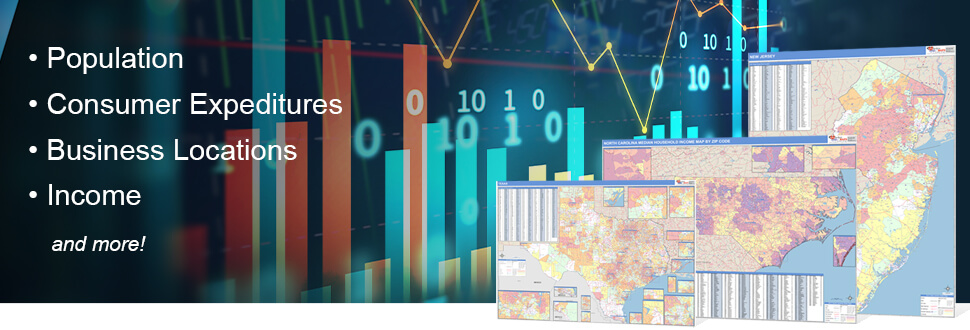 Maps of Every State with Their Demographic Data State Maps with Data