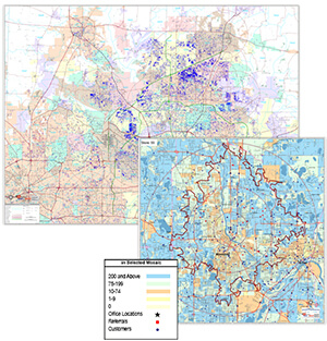 Data on a Custom Map