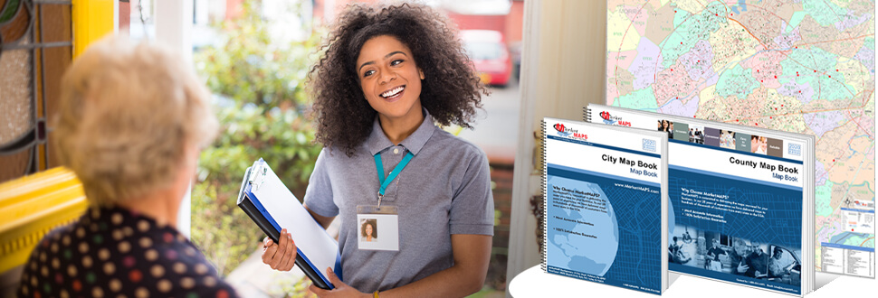 Gain New Customers Canvassing. Using Custom Maps & Map Books.