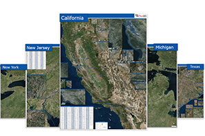 Clear - Detailed - Quality Satellite Maps of Your State