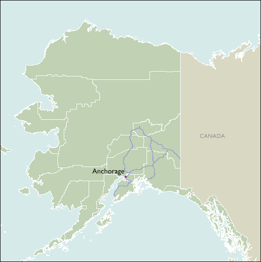 City Map of Alaska