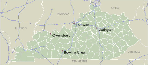 City Map of Kentucky