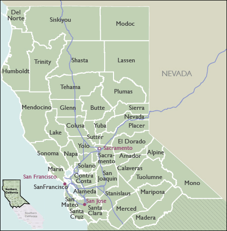 County Map of California