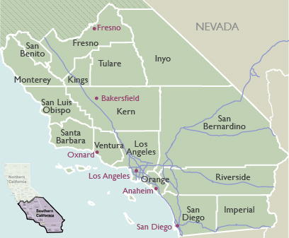 County Map of California