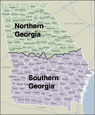 County Map of Georgia