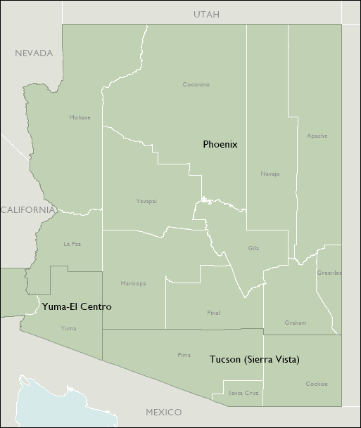 DMR Map of Arizona