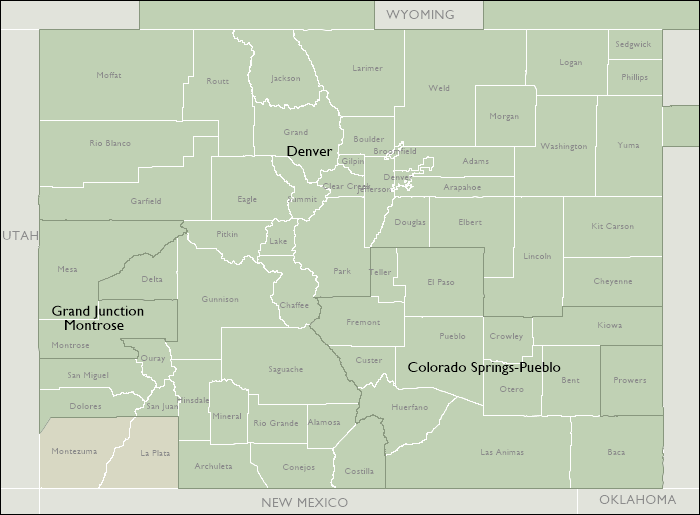 DMR Map of Colorado