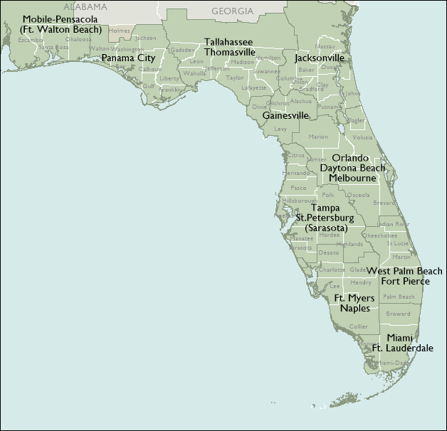 DMR Map of Florida