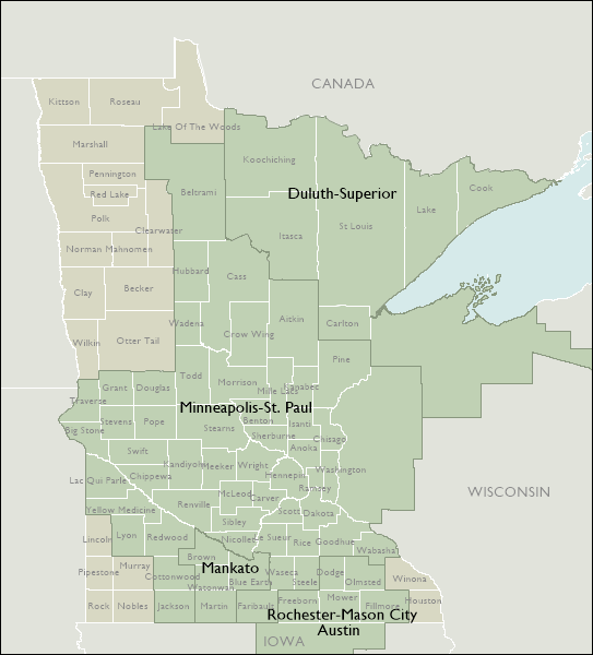 DMR Map of Minnesota