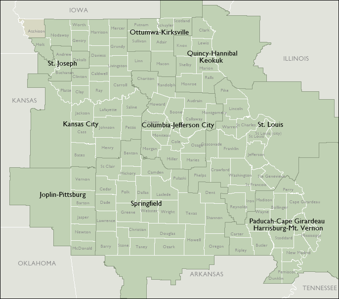 DMR Map of Missouri