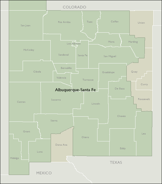 DMR Map of New Mexico