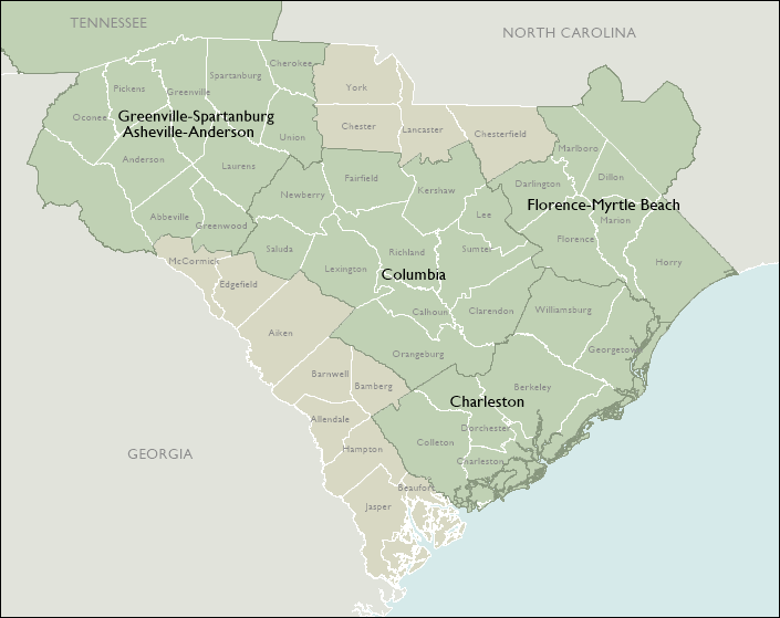 DMR Map of South Carolina
