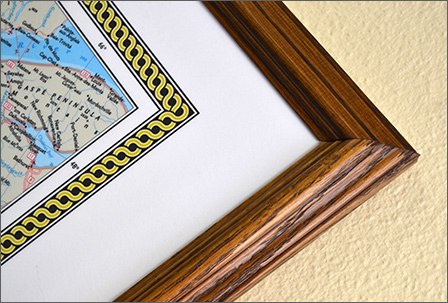 Executive Framed Map Example