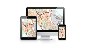 Digital Maps on laptops, PCs, tablets or smart phones.