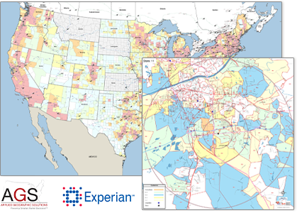 Household income maps from US to ZIP Code.