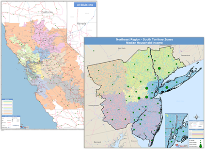 Sales Territory Maps Designed for Your Business