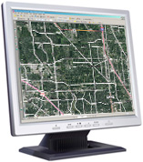 Comal County Wall Map Satellite Basic Style