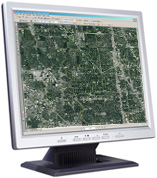 Comal County Wall Map Satellite Pure Style