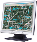 Bakersfield DMR Digital Map Satellite ZIP Style