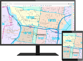 Color Cast Digital Map