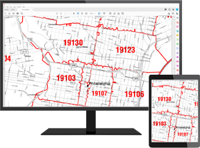 Red Line Digital Map