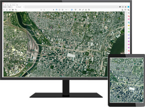 Washington County Wall Map Satellite Style