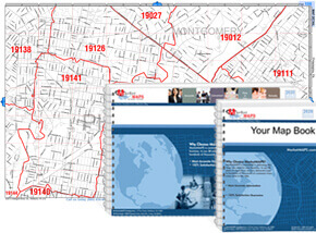 Wayne County Wall Map Red Line Map Book