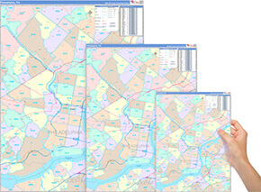 Downey City Map Book Color Cast Report Map