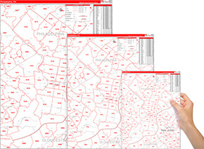 Durham City Digital Map Red Line Report Map