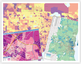 Population Maps are available at the County, ZIP Code, Carrier Route, Census Tract level and more!