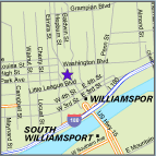 1 Mile Radius Area Map