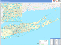 Nassau Suffolk County Digital Map Basic Style