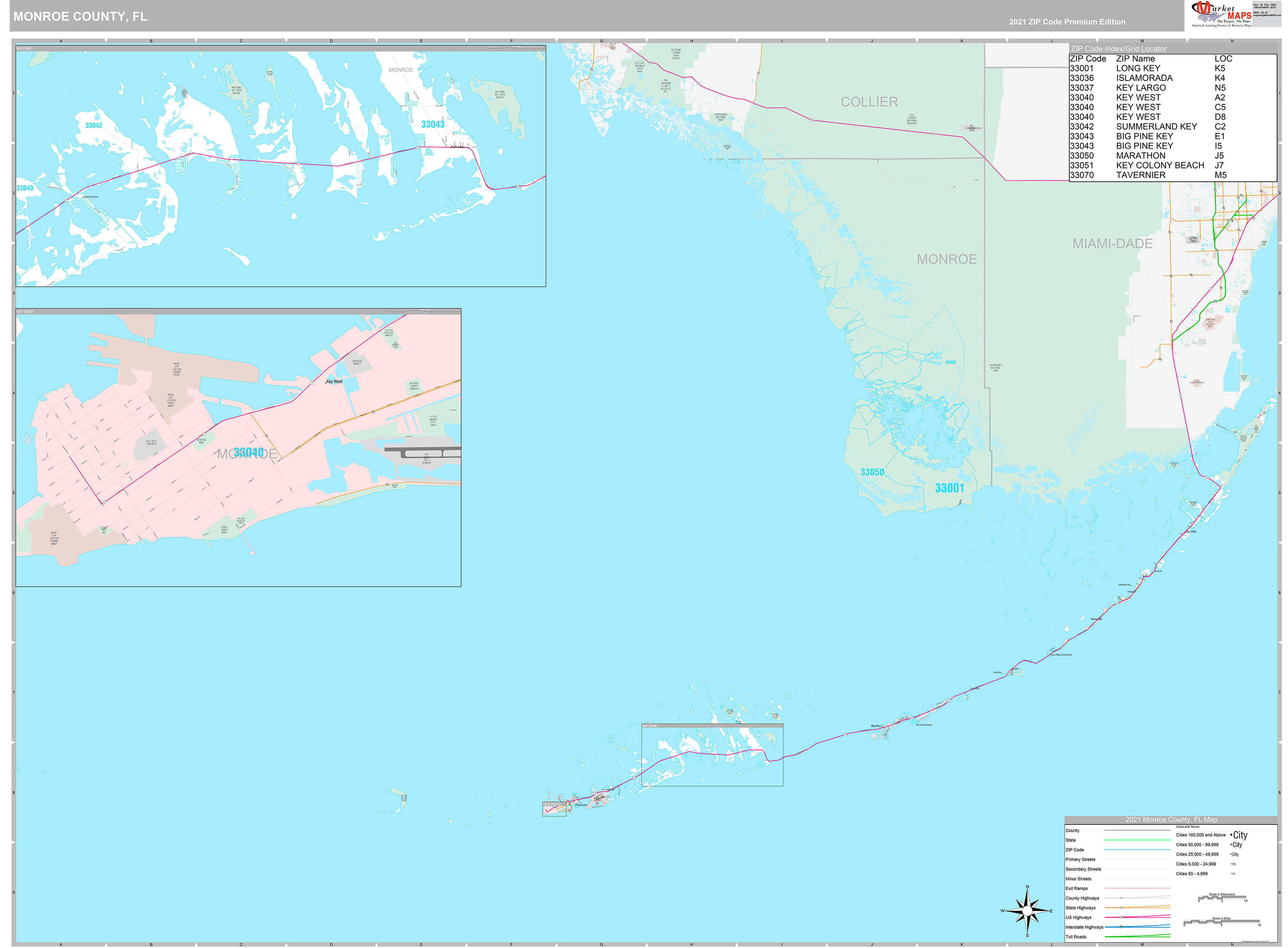 Monroe County Map