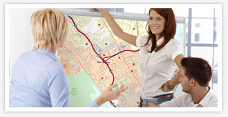 Radius Maps Display